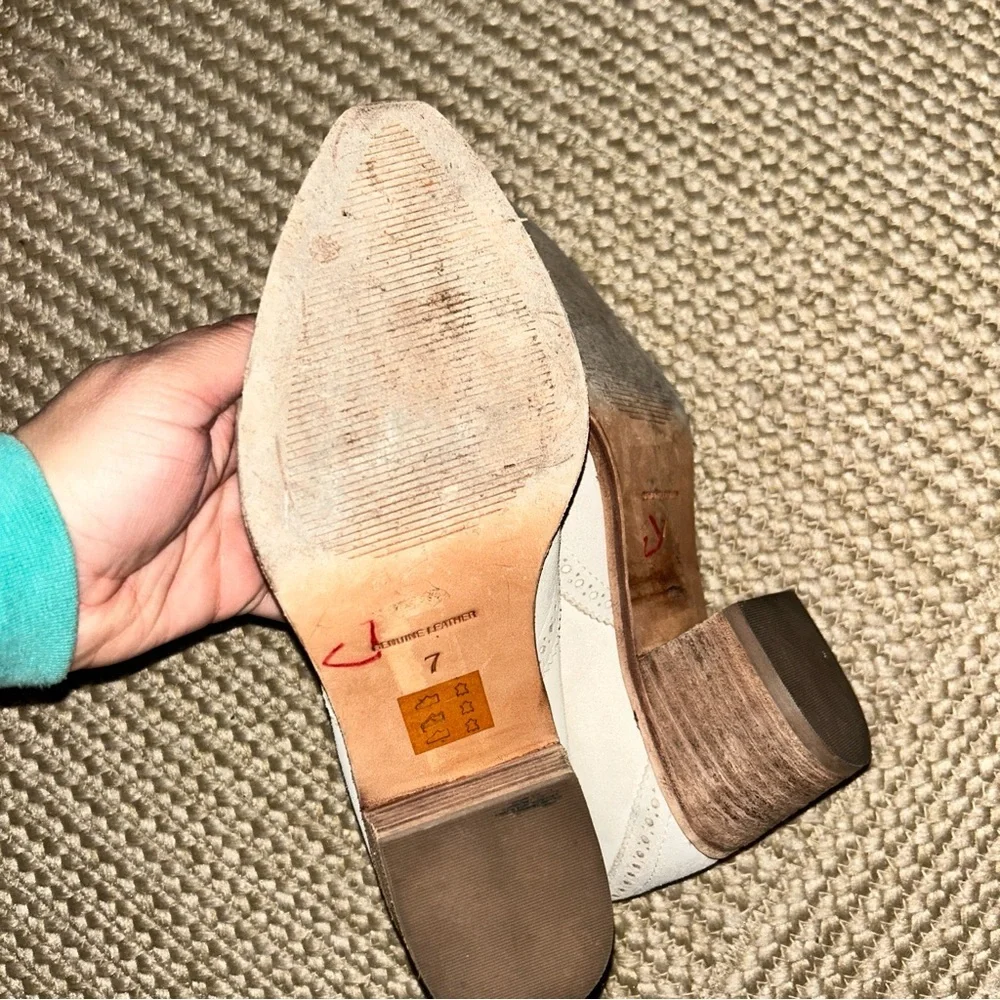 Madewell Cream Ankle Booties - Picture 4 of 6